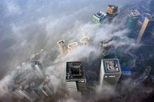 China air pollution from above